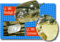 Light Weight Convex & Roundtangular Mirrors